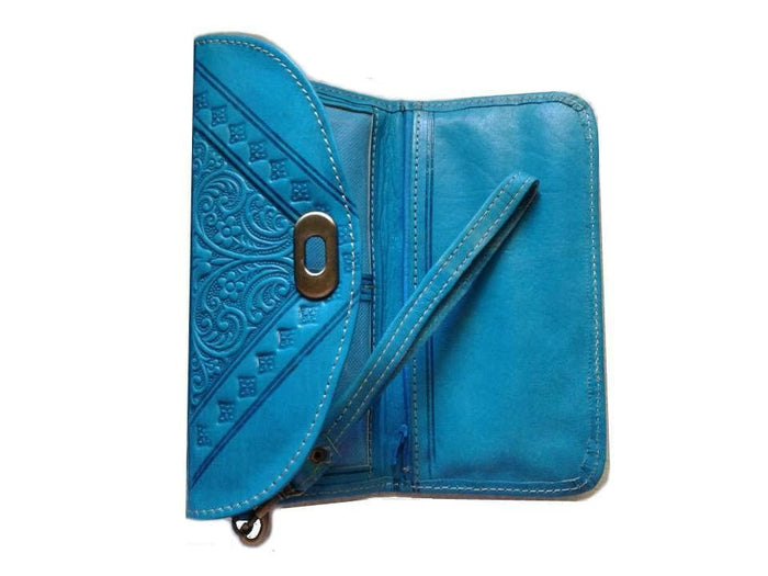 Kharrazine Wallet - Turquoise - Kharrazine Wallet | Moroccan Corridor