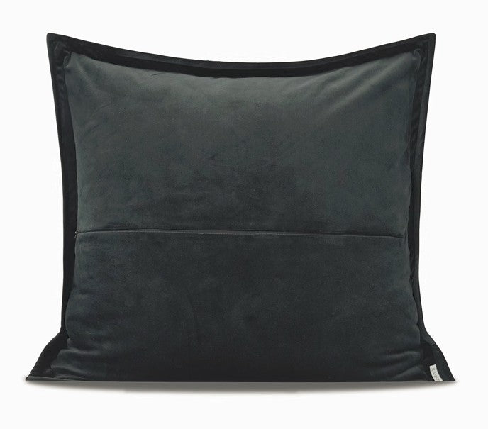 Large Grey Black Decorative Throw Pillows, Contemporary Square Modern Throw Pillows for Couch, Large Modern Sofa Pillows, Simple Throw Pillow for Interior Design-Paintingforhome