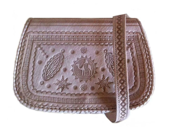 Lssan Handbag - Safir - Natural - Lssan Shoulder | Moroccan Corridor