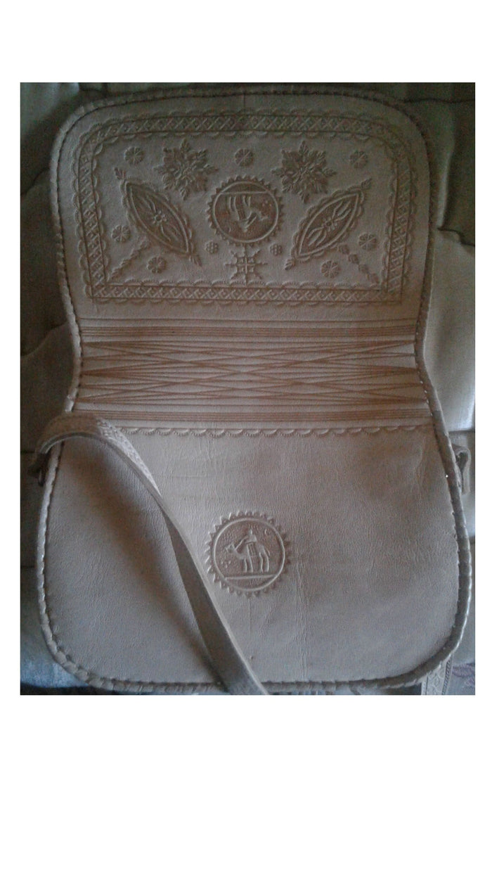 Lssan Handbag - Safir - Natural - Lssan Shoulder | Moroccan Corridor