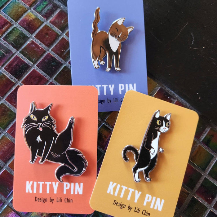 Lili Chin Art - "Blep" KITTY PIN