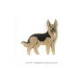 Lili Chin Art - German Shepherd Dog Enamel Pin