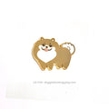 Lili Chin Art - Pomeranian Dog Enamel Pin