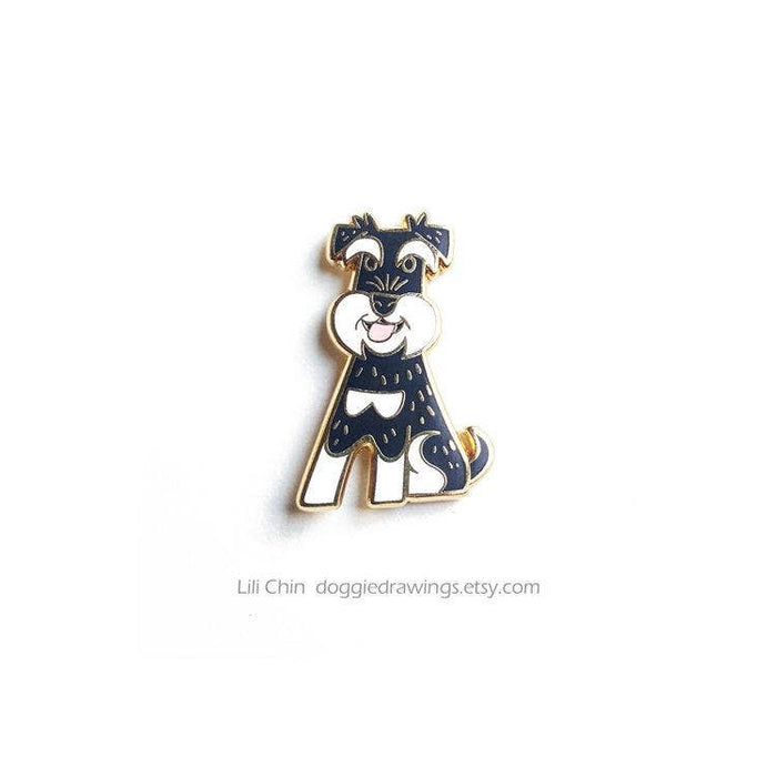 Lili Chin Art - Schnauzer Dog Enamel Pin