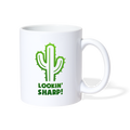 Lookin' Sharp! Cactus Pun Coffee/Tea Mug - white