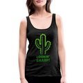 Lookin' Sharp! Cactus Pun Women’s Premium Tank Top - charcoal grey
