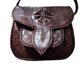 Lssan Shoulder Handbag - Brown Star | Moroccan Corridor