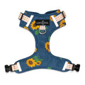 Lucy & Co. - Sunflower Power Denim No-Pull Harness