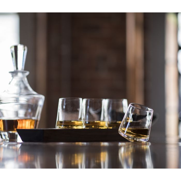 Ludlow Whiskey Set with Wood Base - touchGOODS