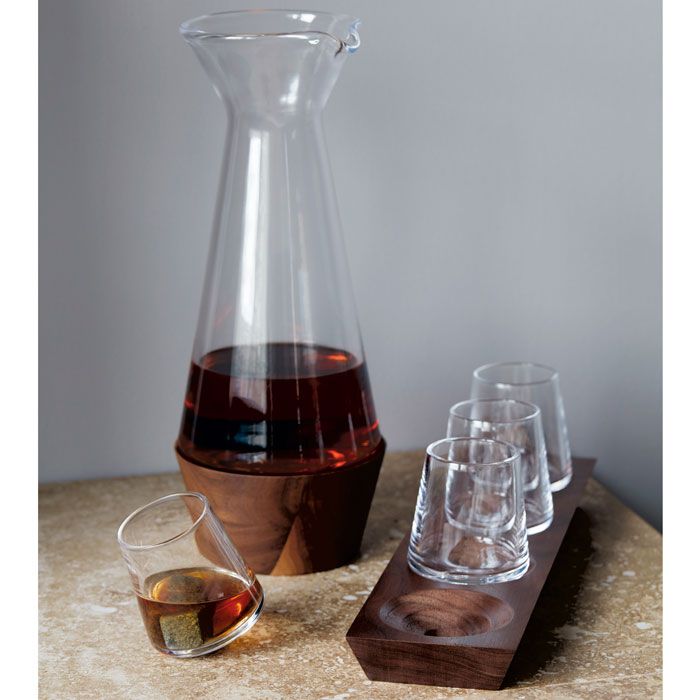 Ludlow Whiskey Set with Wood Base - touchGOODS