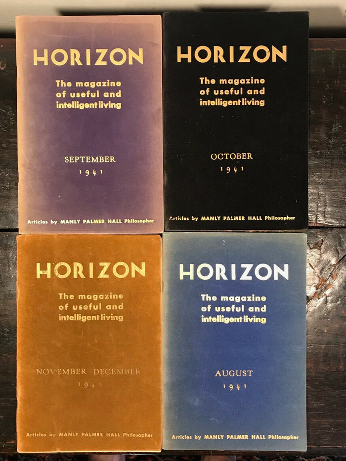 MANLY P. HALL - HORIZON JOURNAL - Full 1st YEAR ISSUES, 1941 - PHILOSOPHY OCCULT