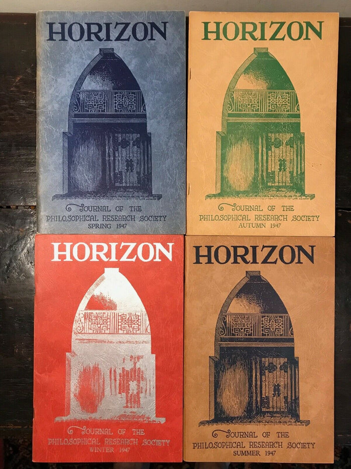 MANLY P. HALL - HORIZON JOURNAL - Full YEAR, 4 ISSUES, 1947 - PHILOSOPHY OCCULT