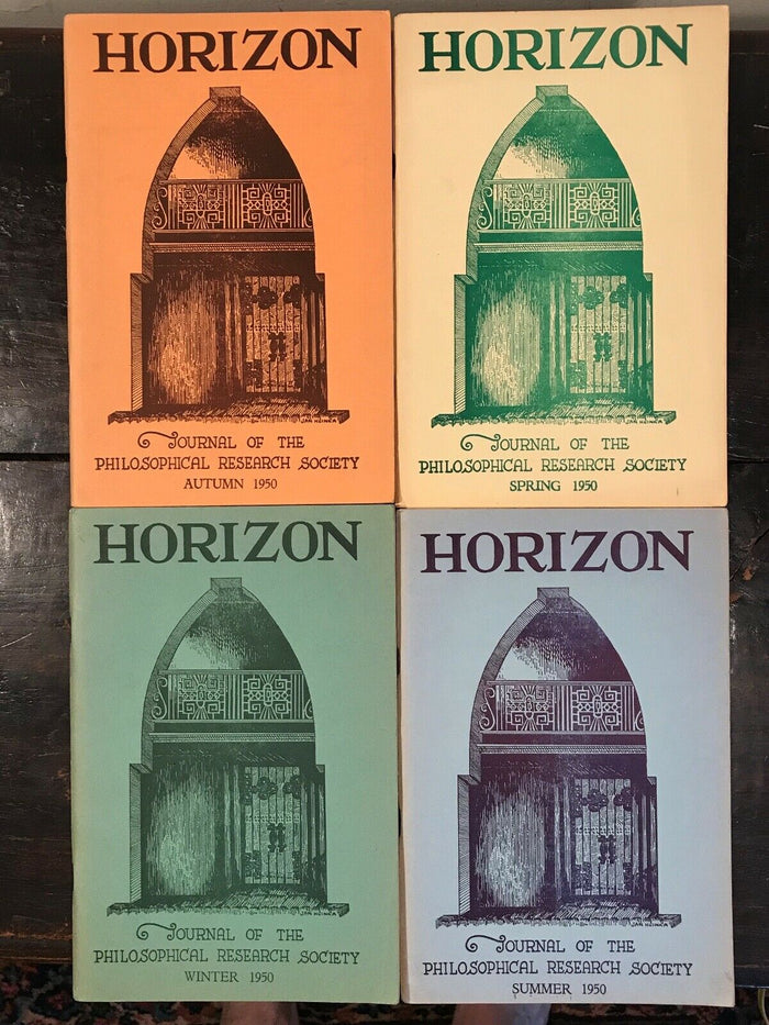 MANLY P. HALL - HORIZON JOURNAL - Full YEAR, 4 ISSUES, 1950 - PHILOSOPHY OCCULT