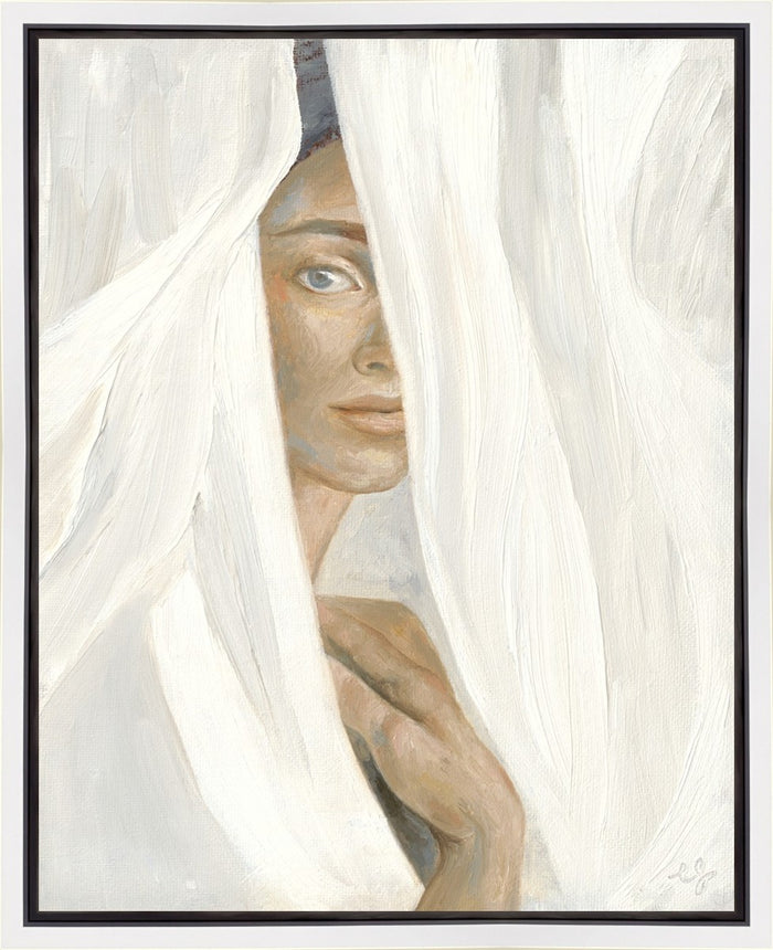 Gallery Wrapped Canvas / 16 X 20 / White Float Frame