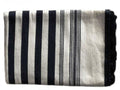 Mendil - Black Striped Throw - Blanket | Moroccan Corridor