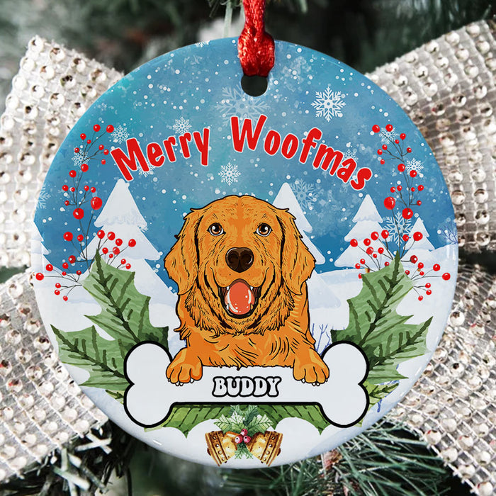 Merry Woofmas Ornament | Dog Ornaments by Breed