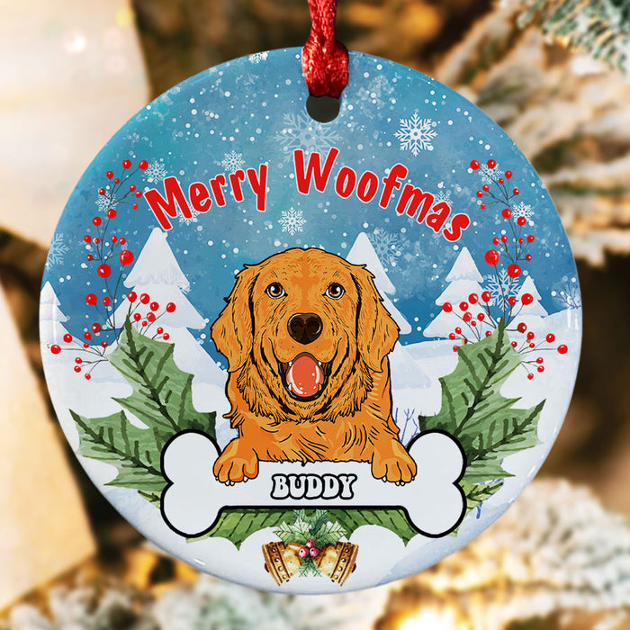 Merry Woofmas Ornament | Dog Ornaments by Breed