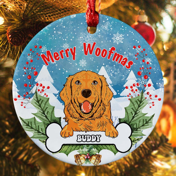Merry Woofmas Ornament | Dog Ornaments by Breed