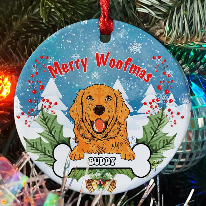 Merry Woofmas Ornament | Dog Ornaments by Breed