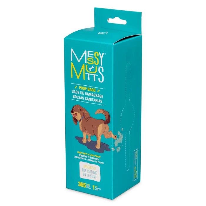 Messy Mutts Advanced BioRecycle™ Dog Poop Bags, Bulk Dispensing Roll, 365 Bag Count