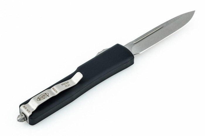Microtech UTX-70 Mini AUTO OTF Knife 1.9" S/E Stonewashed, Black - NORTH RIVER OUTDOORS