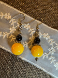 Midnight Sun Beaded Dangle Earrings