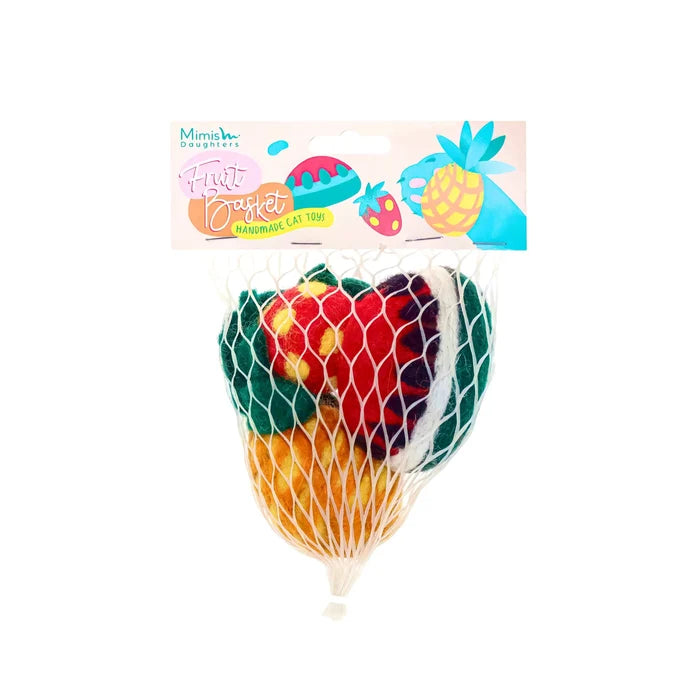 Mimi's Daughters Fruit Basket - Felt Cat Toy