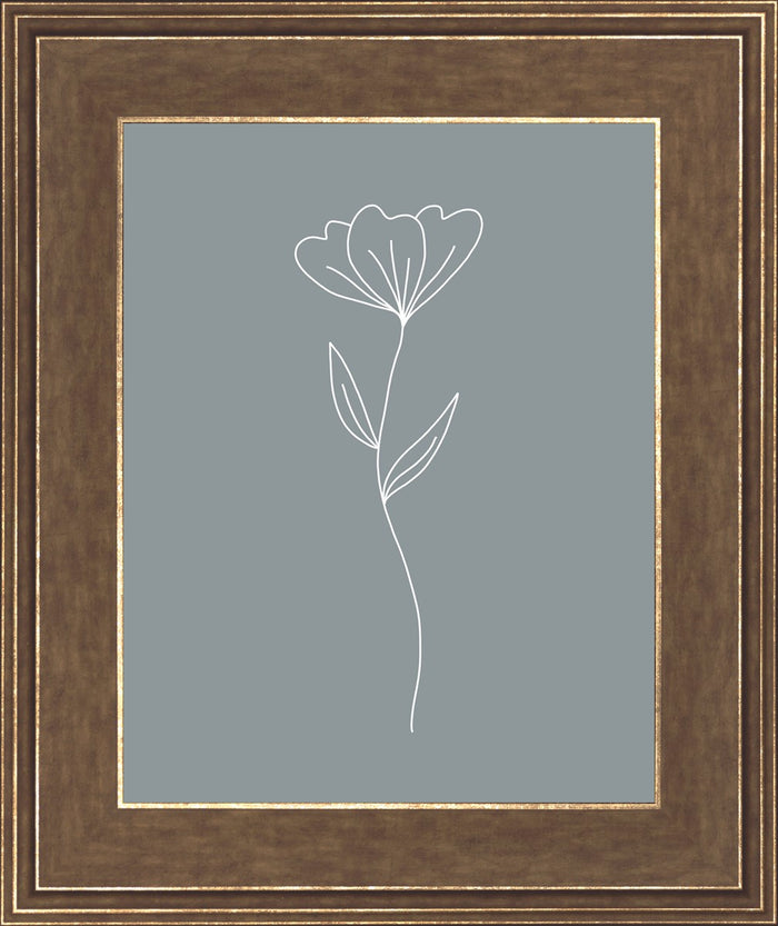 Minimalist Flower Blue
