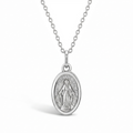 Miraculous Virgin Mary Toddler/Kids Necklace Religious - Sterling Silver