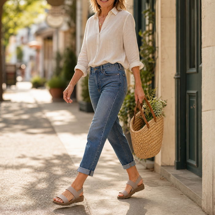 Mirelle – Stretch Strap Walking Sandals