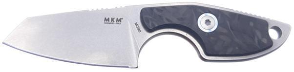 MKM Knives Jesper Voxnaes Mikro 2 Fixed Blade Neck Knife 1.97" M390, Carbon - NORTH RIVER OUTDOORS