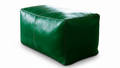 Green Rectangular Ottoman - White Background