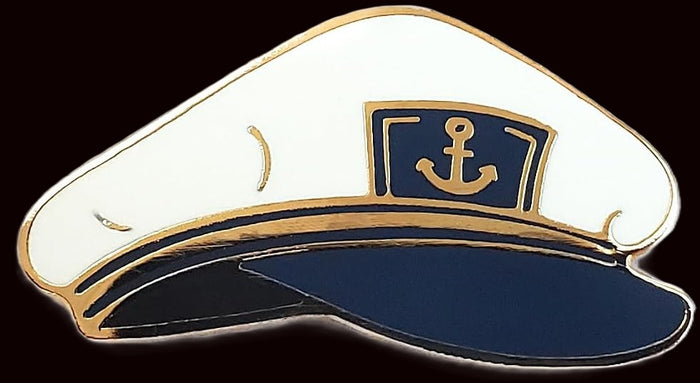 Nautical Enamel Pins - Captain Hat - Annapolis Maritime Antiques