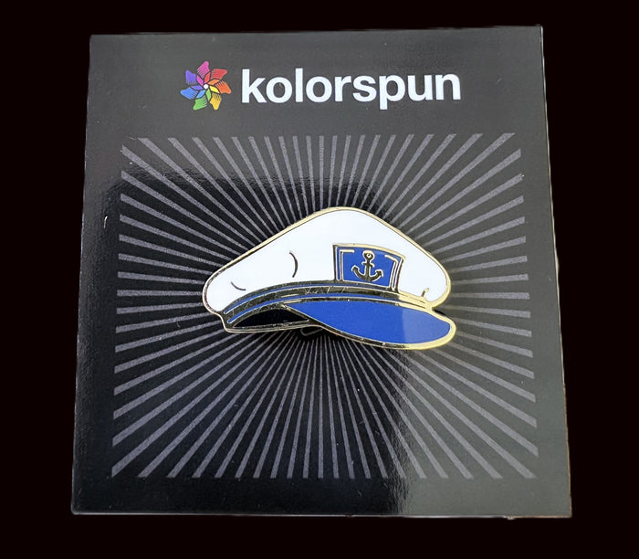 Nautical Enamel Pins - Captain Hat - Annapolis Maritime Antiques
