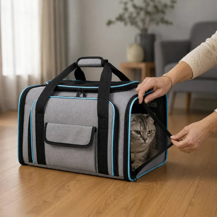 Nestly – Expandable Cat Carrier with Mesh-like Lounge Sides for Travel