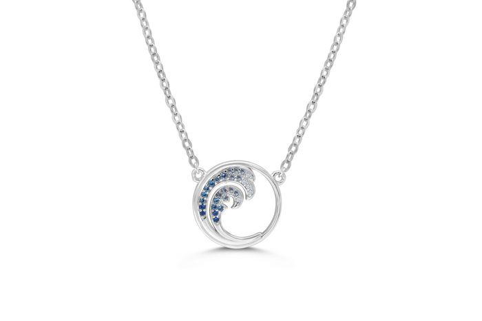 New Wave - Necklace - Ombre Blue