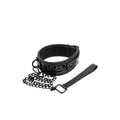 Sinful Collar with Leash - Black - Restraints
