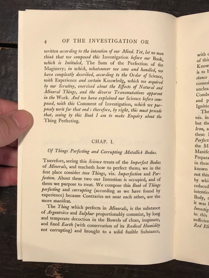 OF THE INVESTIGATION OR SEARCH OF PERFECTION - Geber, 1983 - OCCULT ALCHEMY