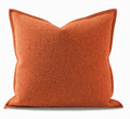 Orange Square Modern Throw Pillows for Couch, Large Contemporary Modern Sofa Pillows, Simple Decorative Throw Pillows, Large Throw Pillow for Interior Design-Paintingforhome