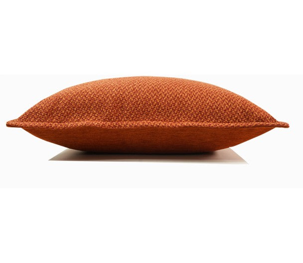 Orange Square Modern Throw Pillows for Couch, Large Contemporary Modern Sofa Pillows, Simple Decorative Throw Pillows, Large Throw Pillow for Interior Design-Paintingforhome