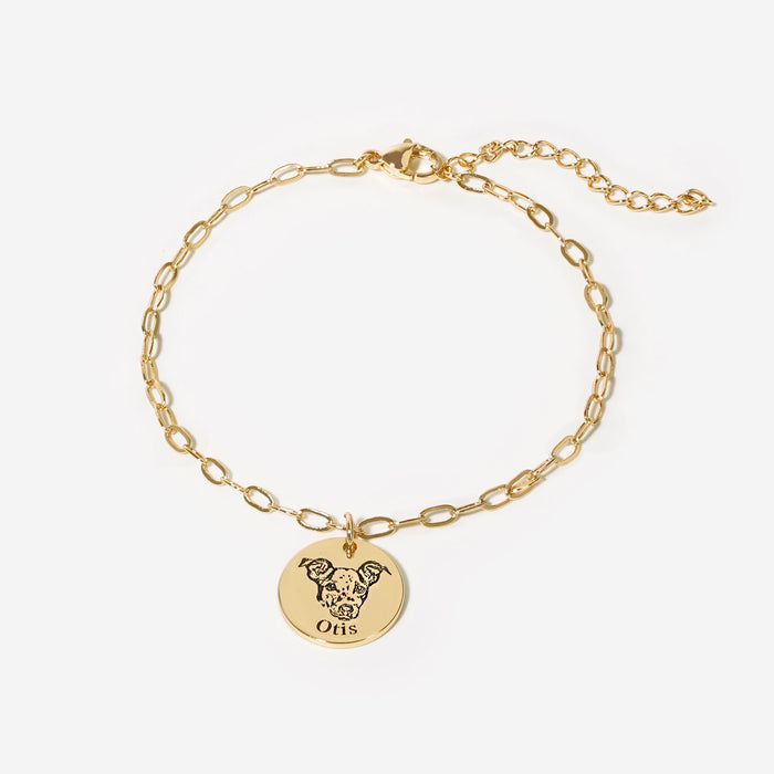 Paperclip Pet Face Bracelet