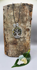 Peridot tree of life pendant