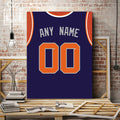 Phoenix Jersey Custom Canvas Print Wall Art for Boy Girl Men Women Basketball Personalized Canvas Art