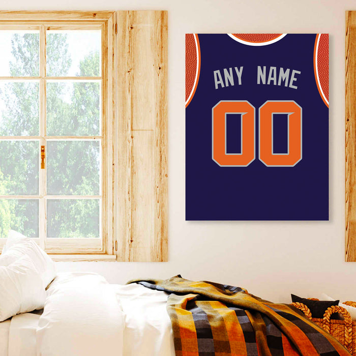 Phoenix Jersey Custom Canvas Print Wall Art for Boy Girl Men Women Basketball Personalized Canvas Art