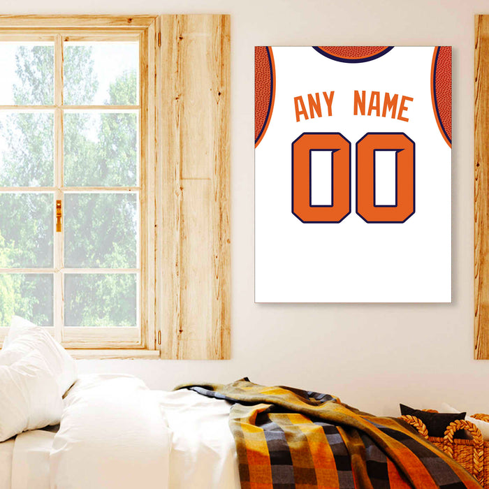 Phoenix Jersey Custom Canvas Print Wall Art for Boy Girl Men Women Basketball Personalized Canvas Art