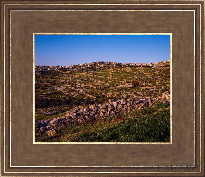 Plate 1 - Bethlehem In Early Spring Open Edition Print / 10 X 8 Gold 14 3/4 12 Art