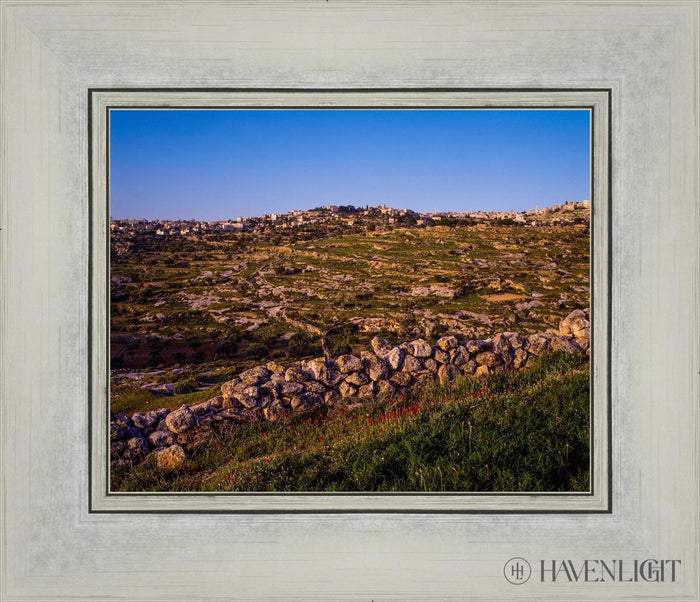 Plate 1 - Bethlehem In Early Spring Open Edition Print / 10 X 8 Silver 14 1/4 12 Art