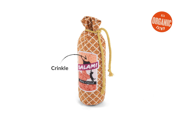 P.L.A.Y. Pet Lifestyle and You - Feline Frenzy Kicker Toy - Salami Slammer