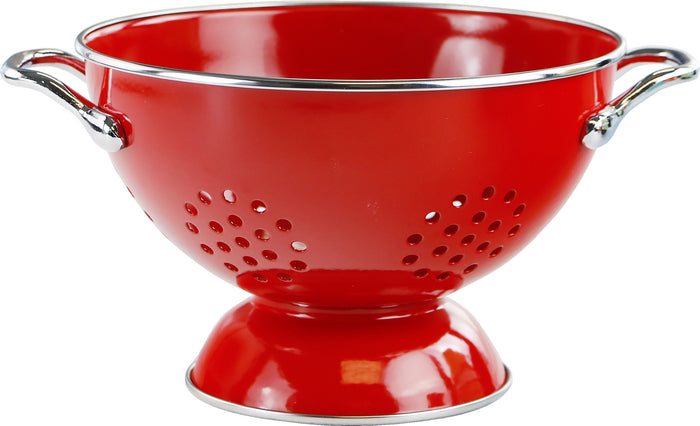 Powder Coated Colanders, Various Sizes, Red