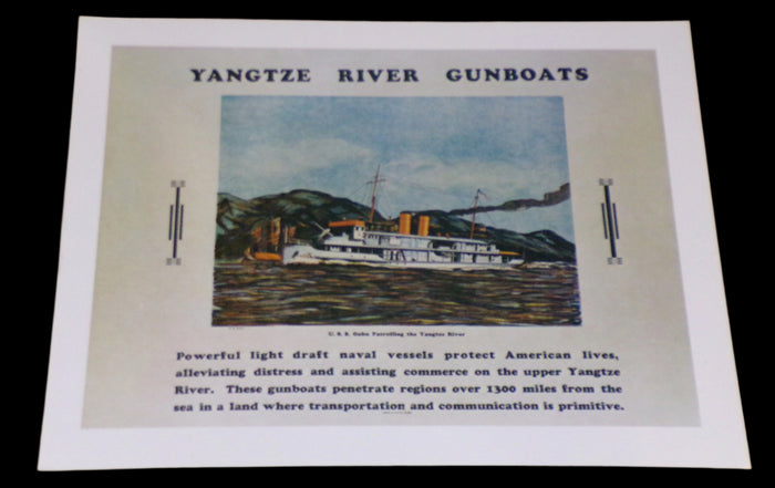 Print Yangtze River Gunboat